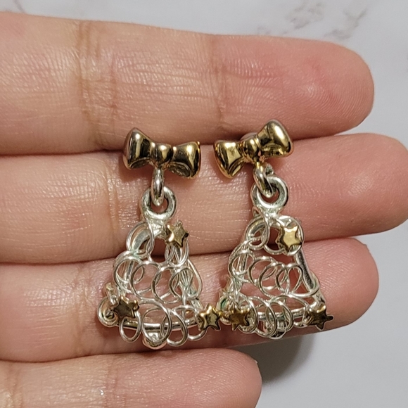 Beautiful Christmas tree earrings and a smile will help you sparkle and shine li - Picture 2 of 2